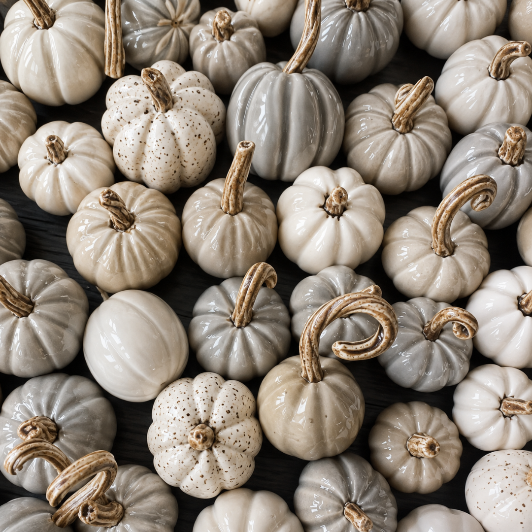 Mini Porcelain Pumpkins