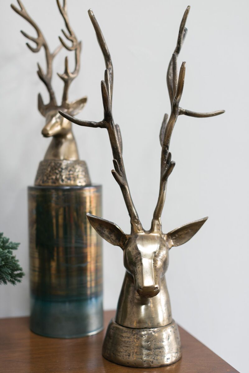 Gilded Deer Sculptures