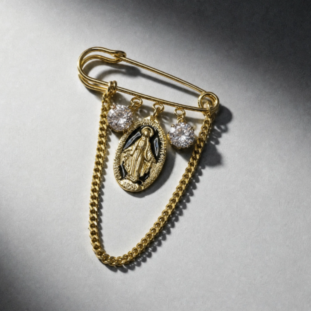 Miraculous Mary Brooch