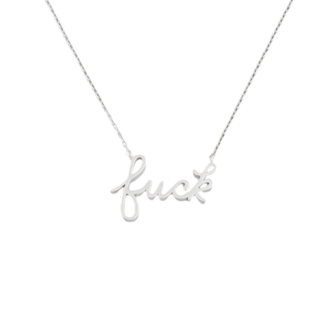 F*ck Script Necklace