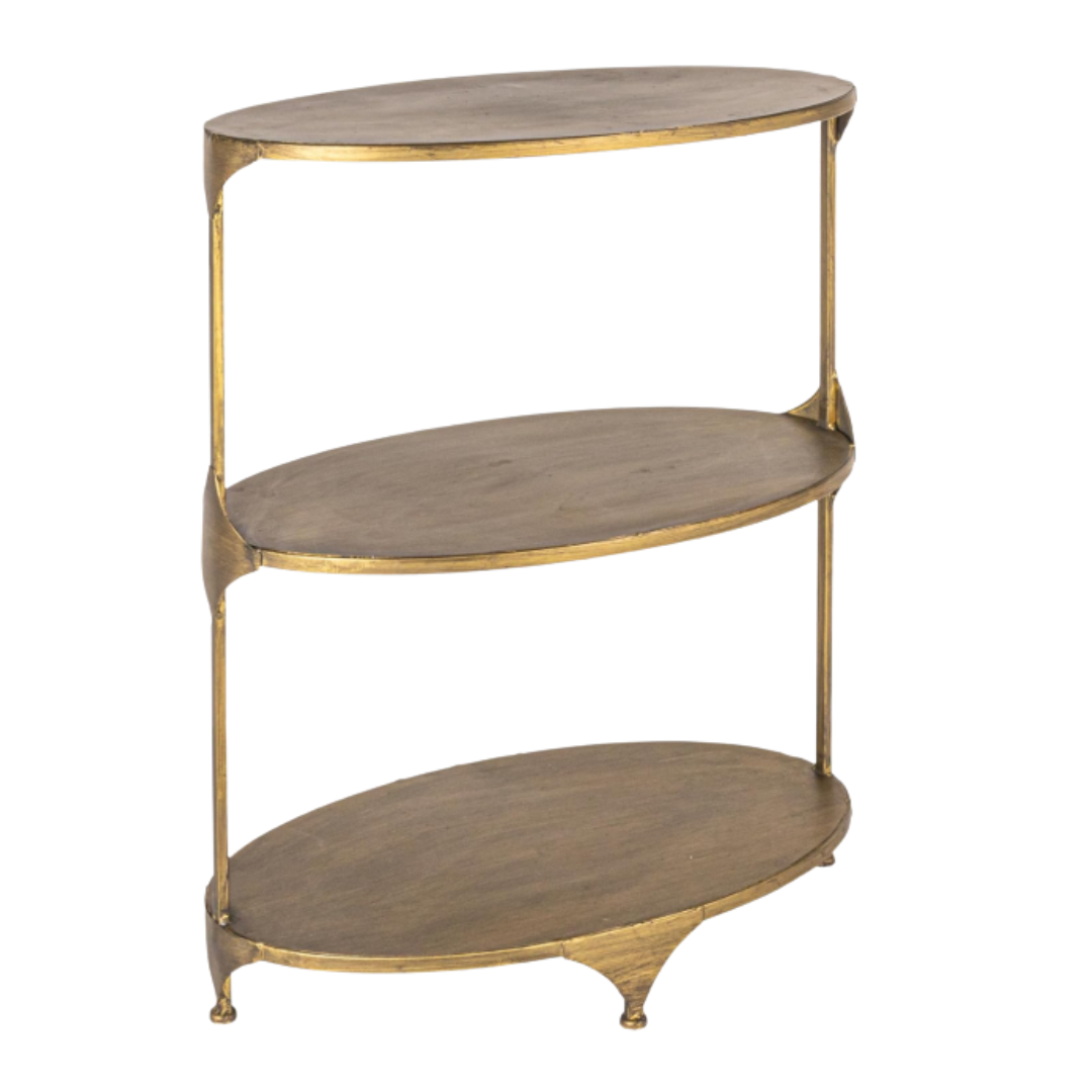 Oval 3-Tier Shelf