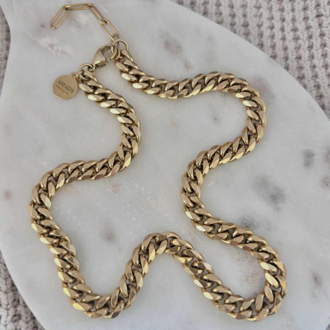 Chunky Curb Link Necklace