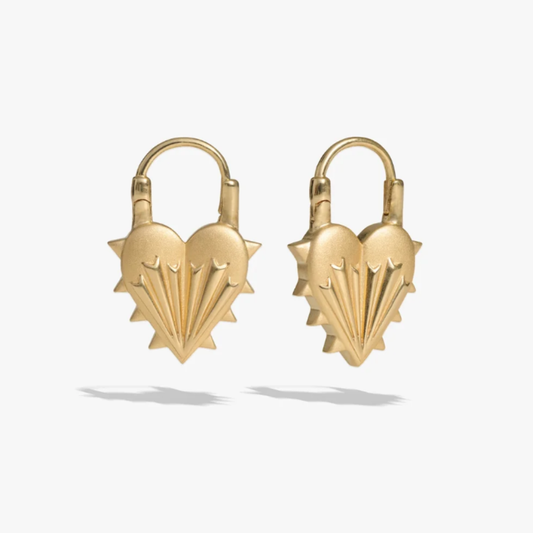 Spiked Heart Earrings