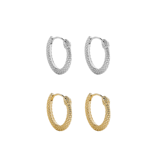 Begin Again Snake Hoops