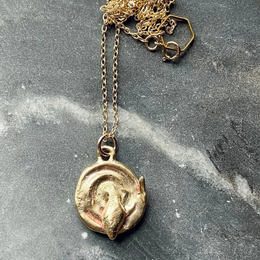 Coiled Snake Pendant