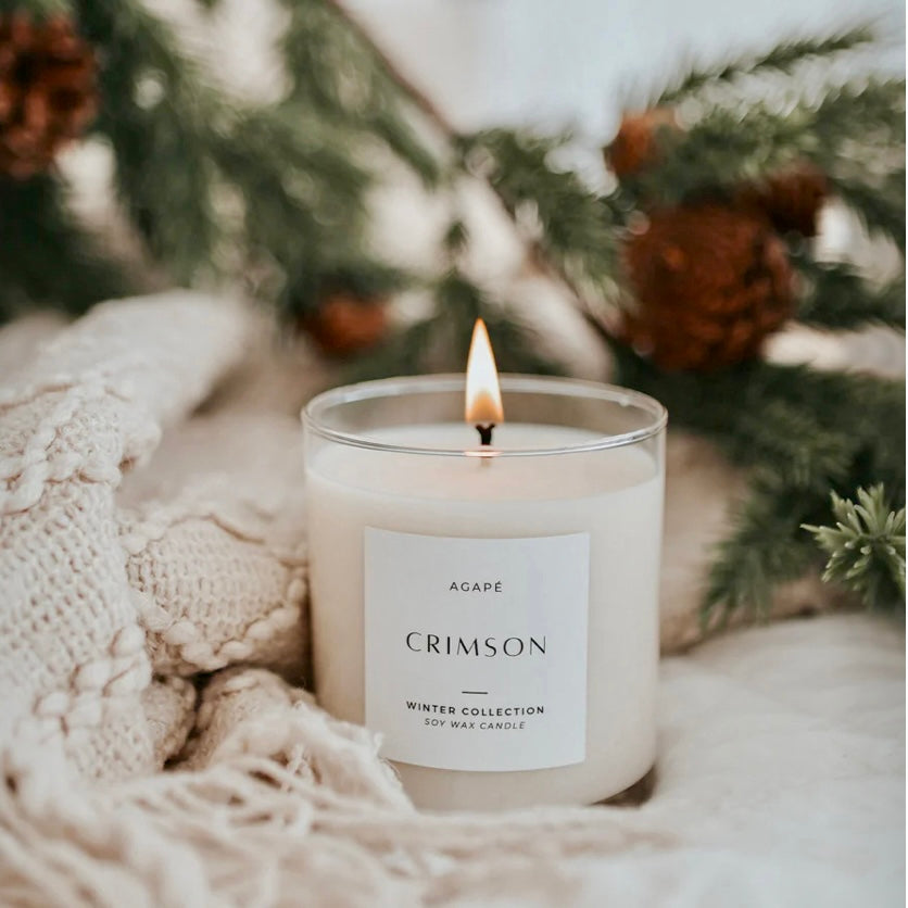 Agapé Single Wick Candles - Winter Scents