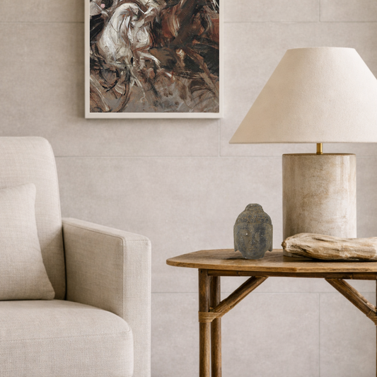 Found Buddha Head Sculpture