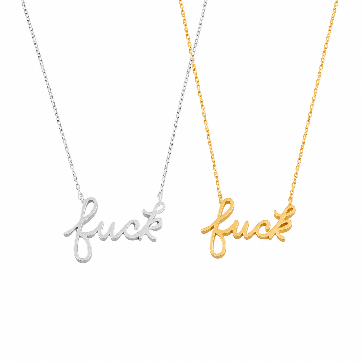 F*ck Script Necklace