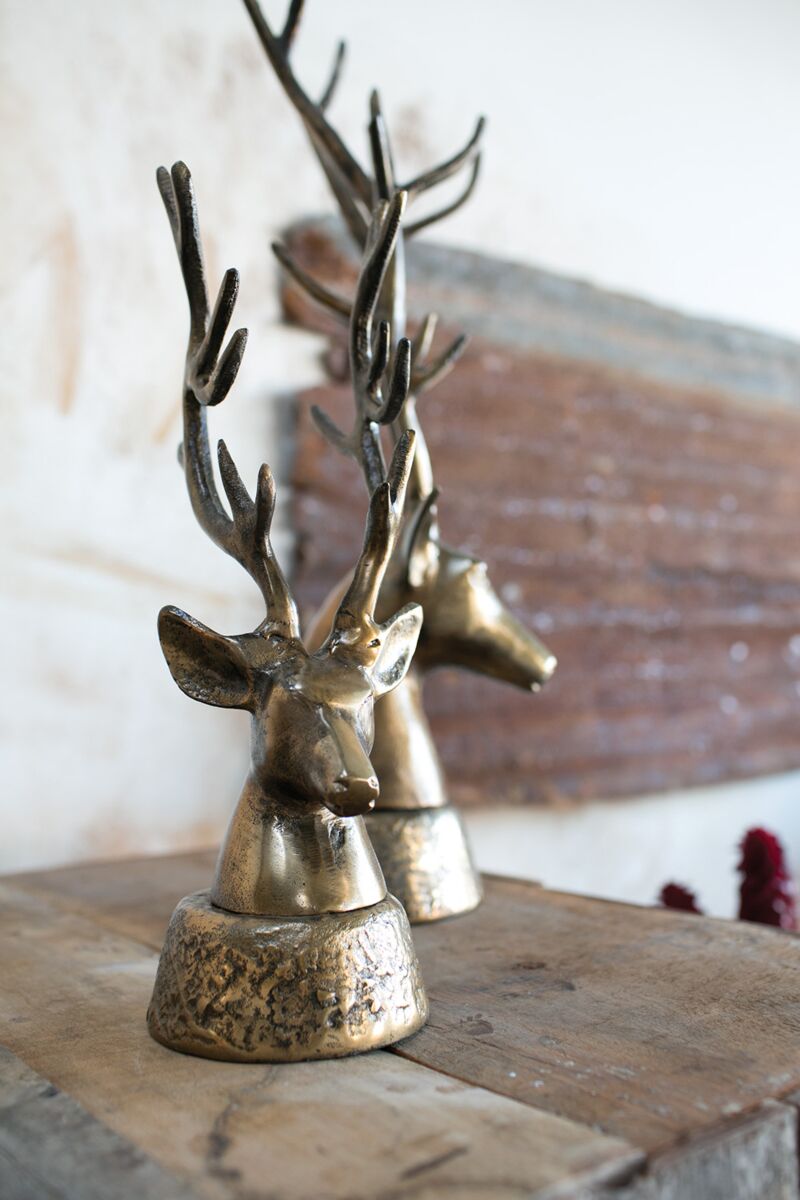 Gilded Deer Sculptures