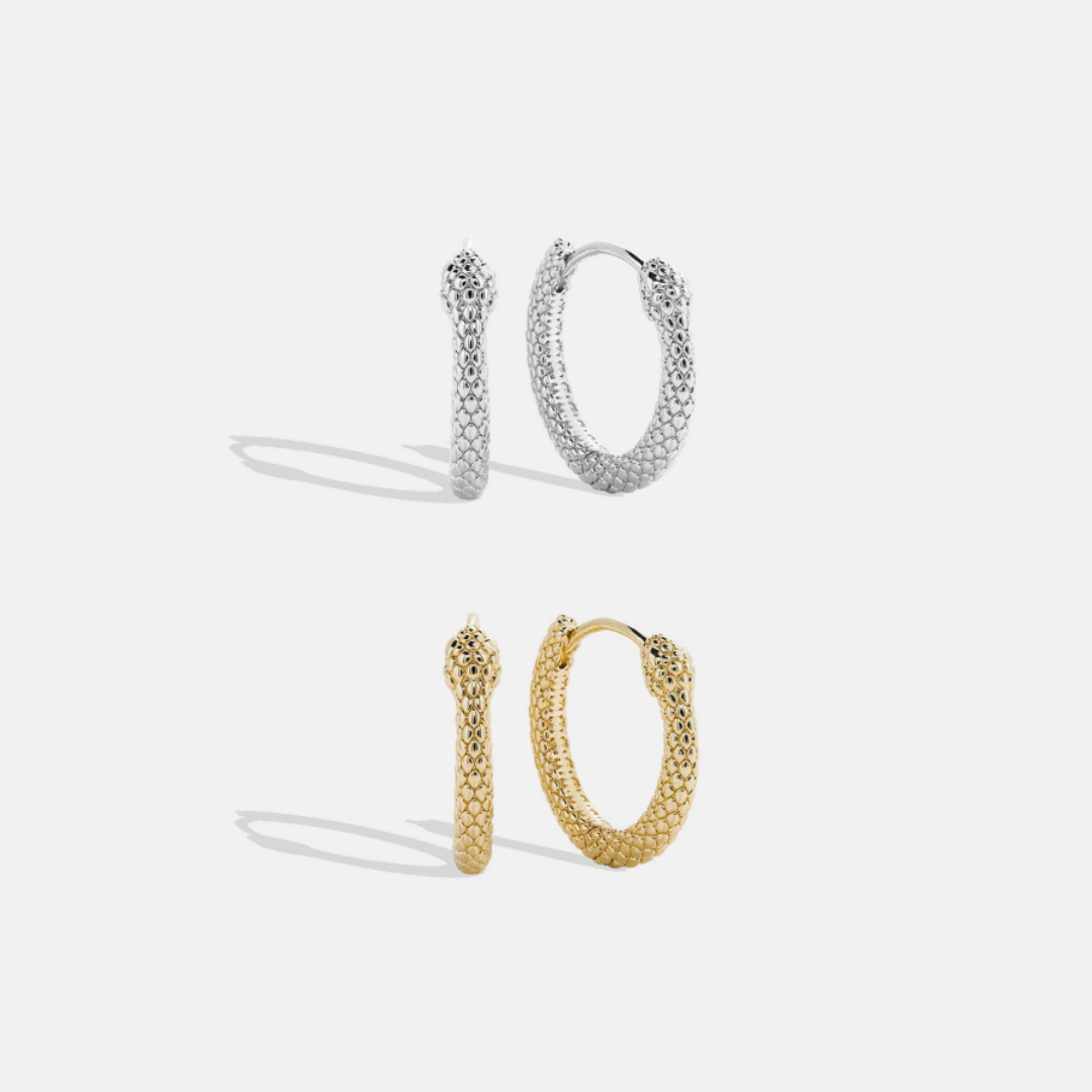 Begin Again Snake Hoops