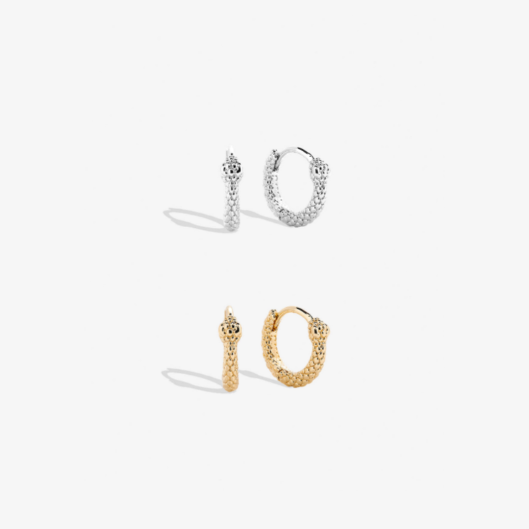 Begin Again Snake Hoops