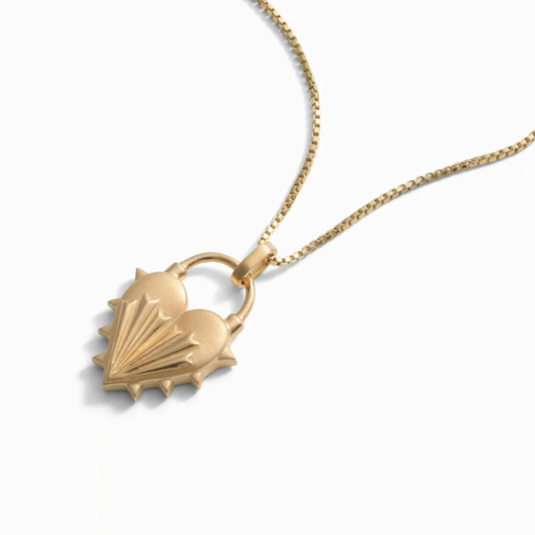 Spiked Heart Necklace by Awe Inspired