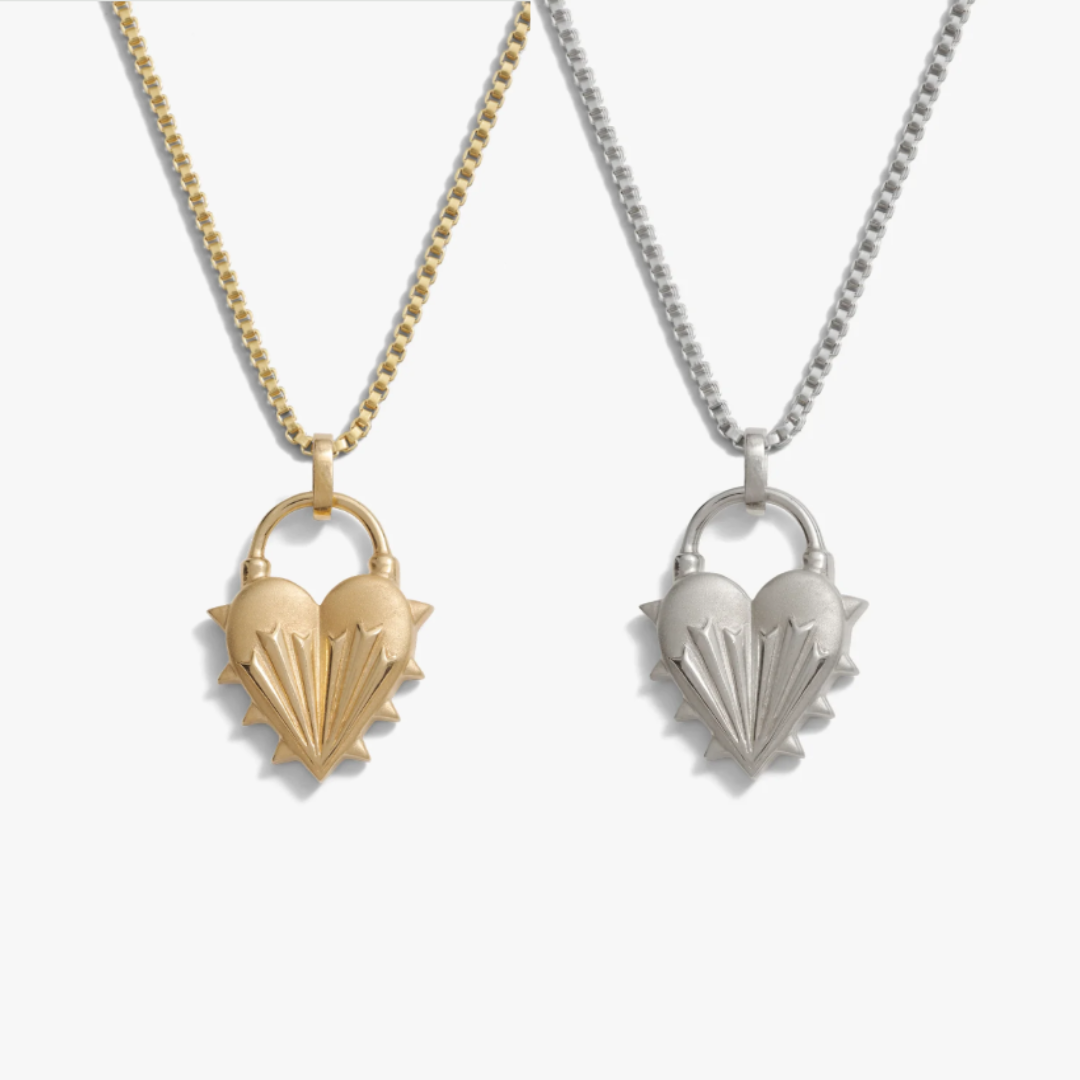 Spiked Heart Necklace by Awe Inspired