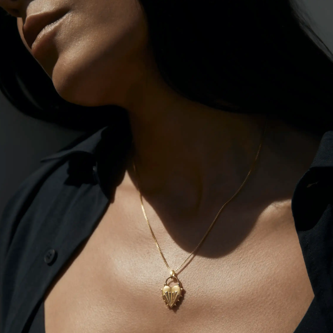 Spiked Heart Necklace by Awe Inspired