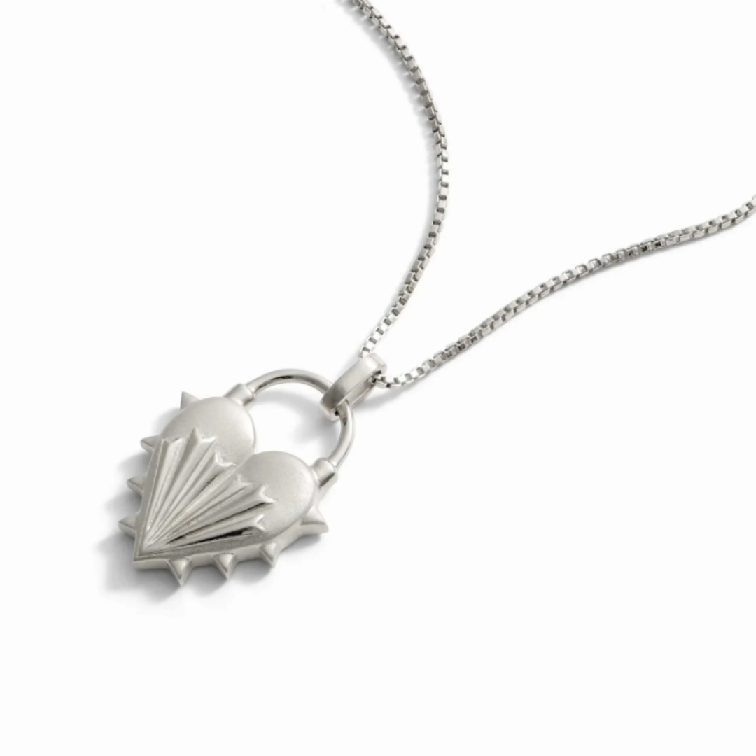 Spiked Heart Necklace by Awe Inspired