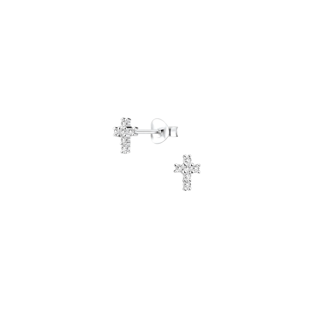 Teeny Cross Studs
