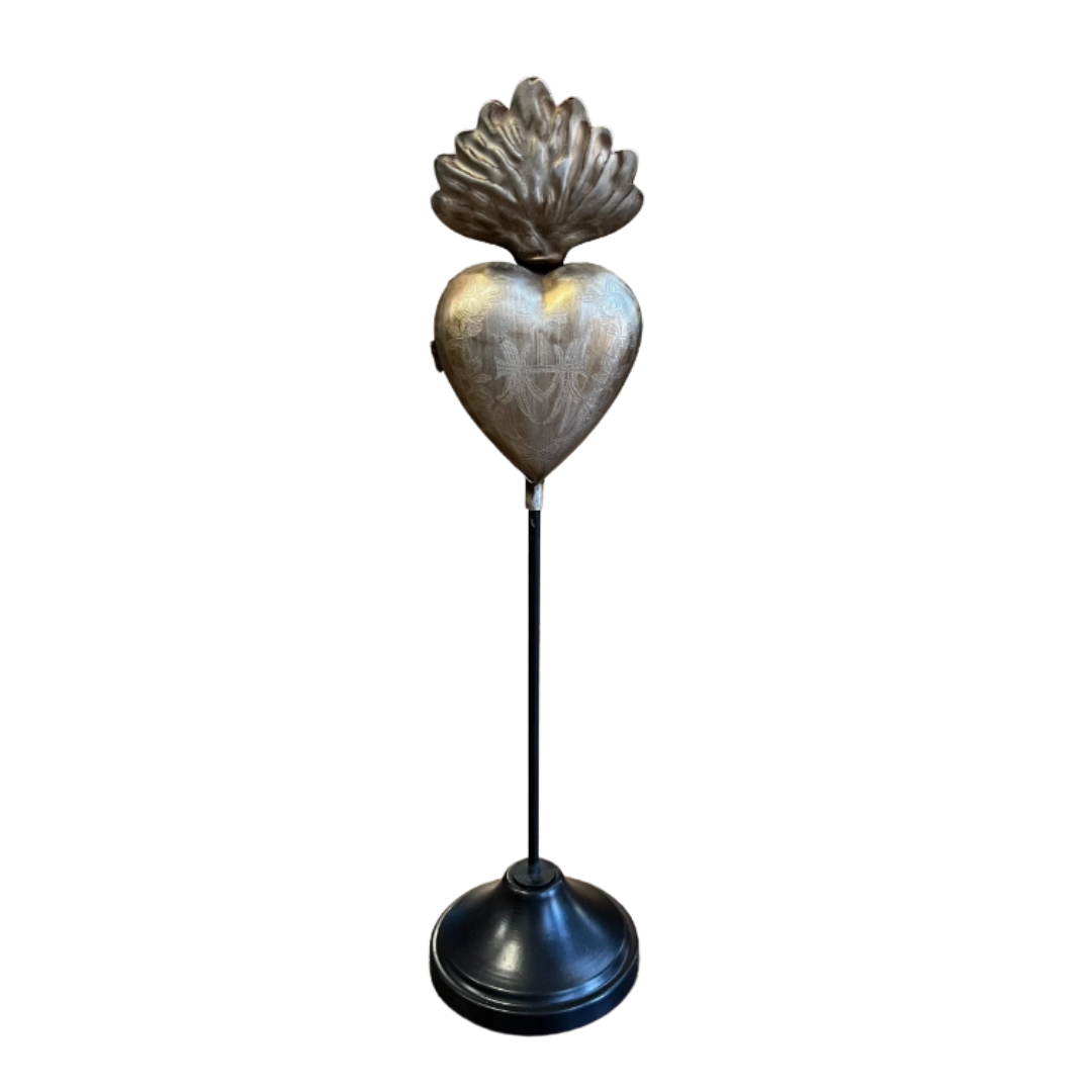 Flaming Heart on Stand