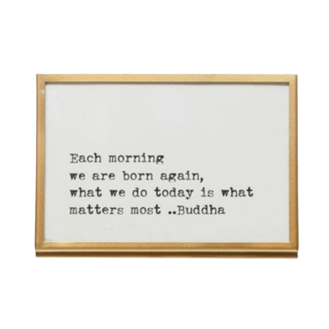 Gold Framed Sentiment