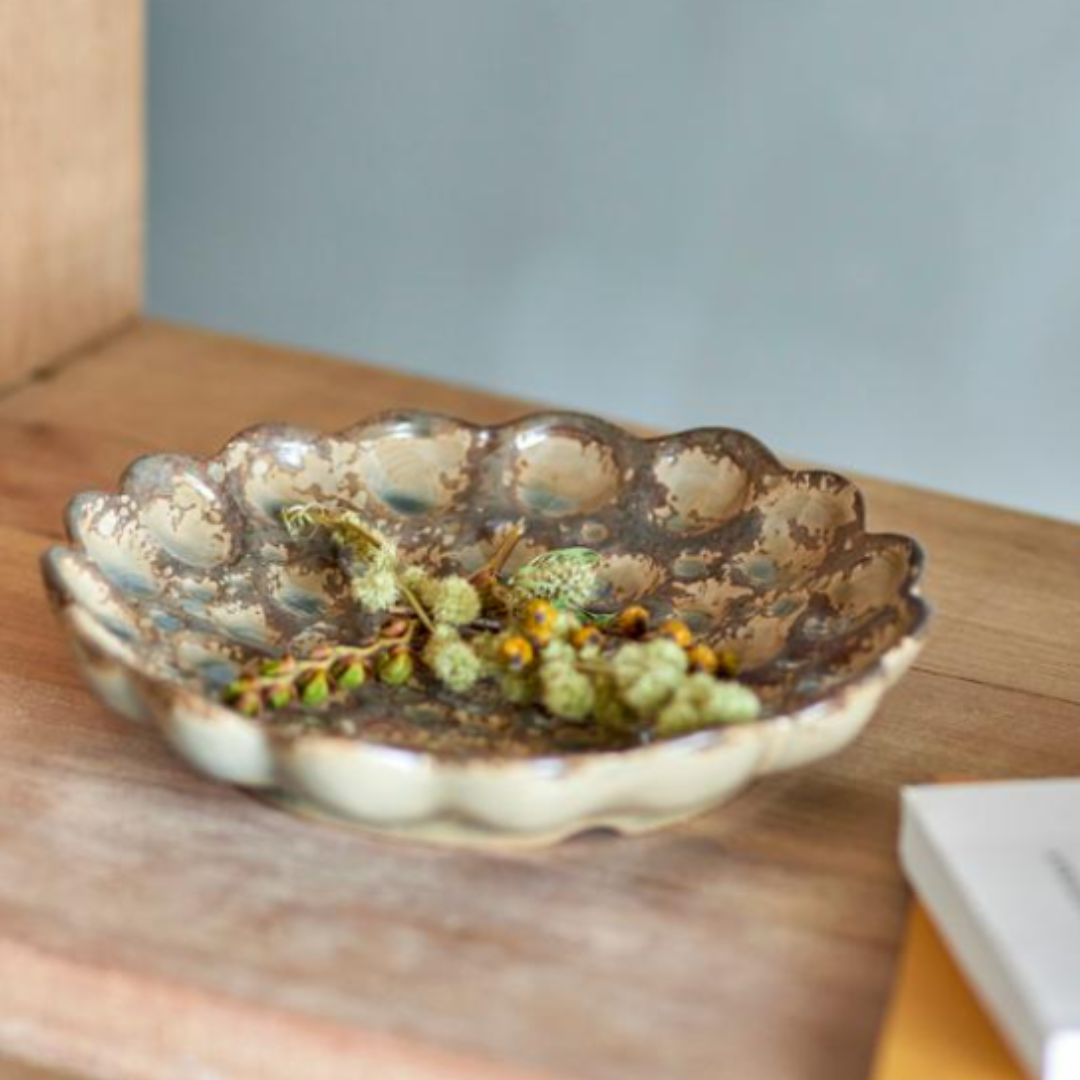 Bubble Stoneware Plate