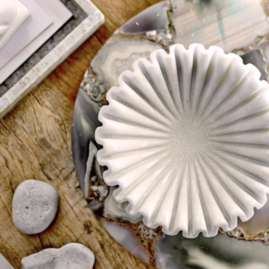 Ruffle Marble Bowl
