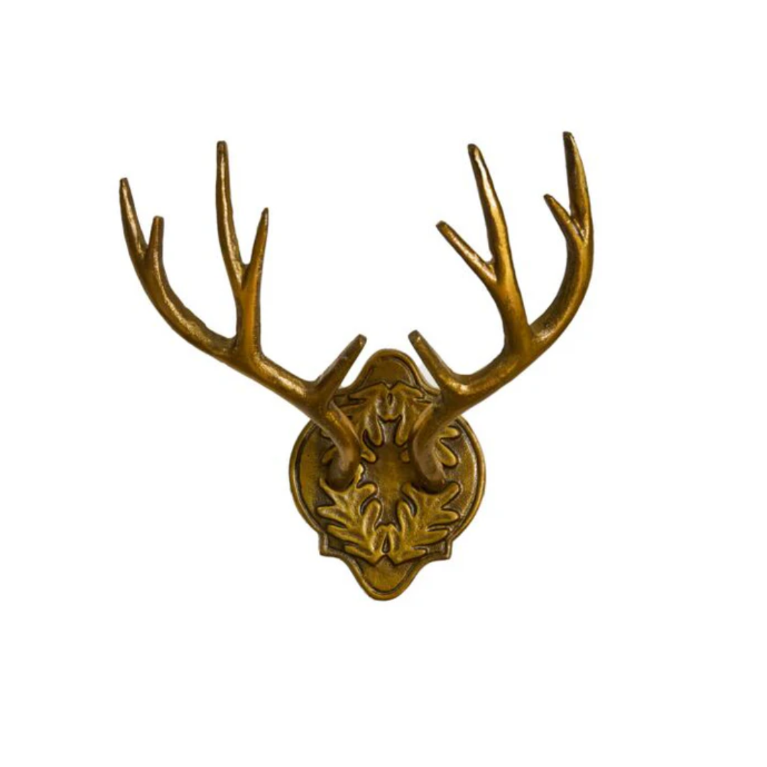 Gilded Antler Wall Mount