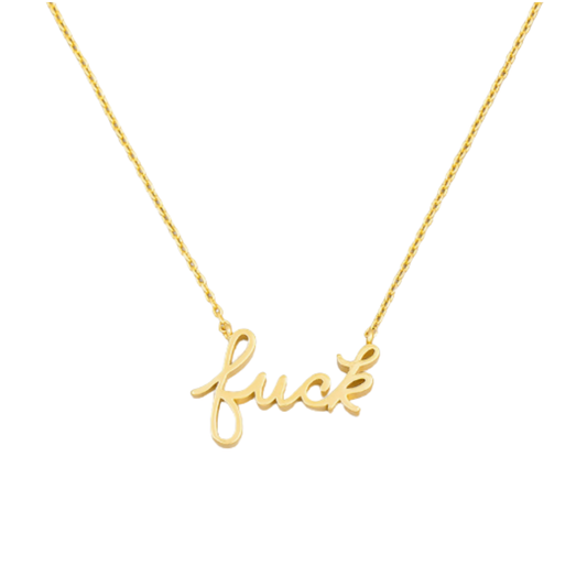 F*ck Script Necklace