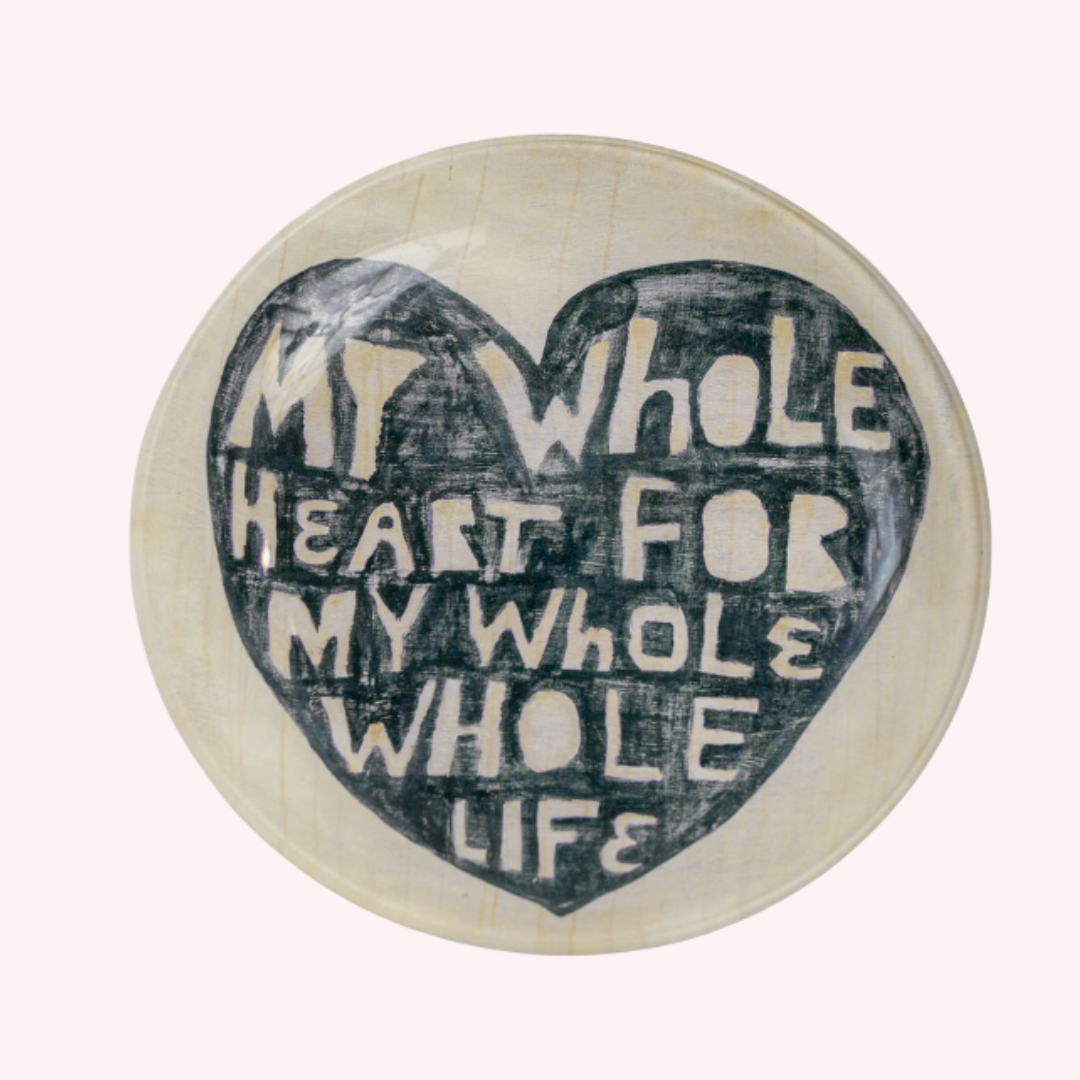 My Whole Heart Plate