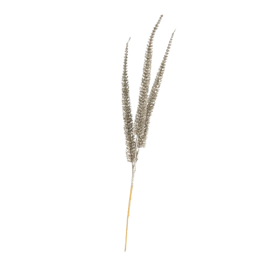 Champagne Glitter Leaf Stem