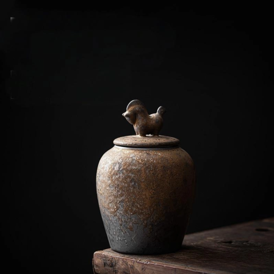 Wabi Sabi Ceramic Jar