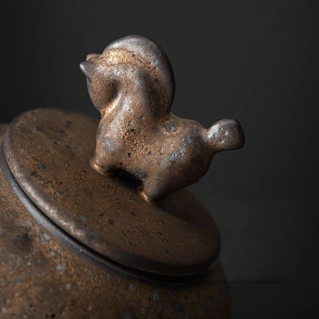 Wabi Sabi Ceramic Jar