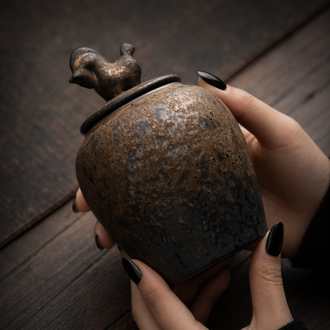 Wabi Sabi Ceramic Jar