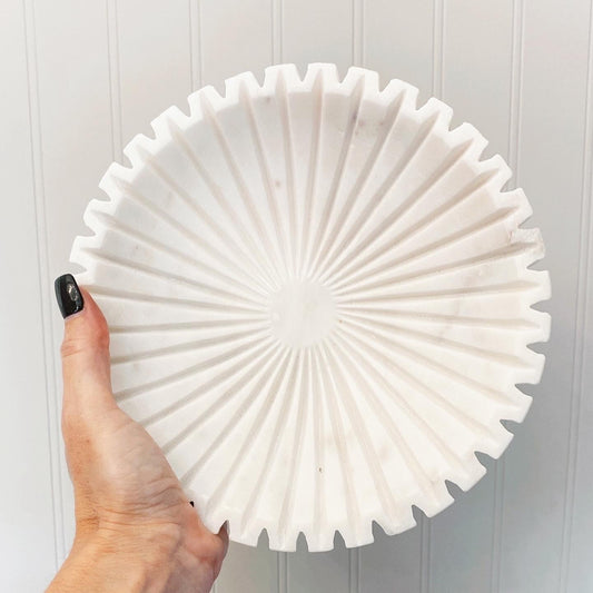 Ridged Marble Bowl