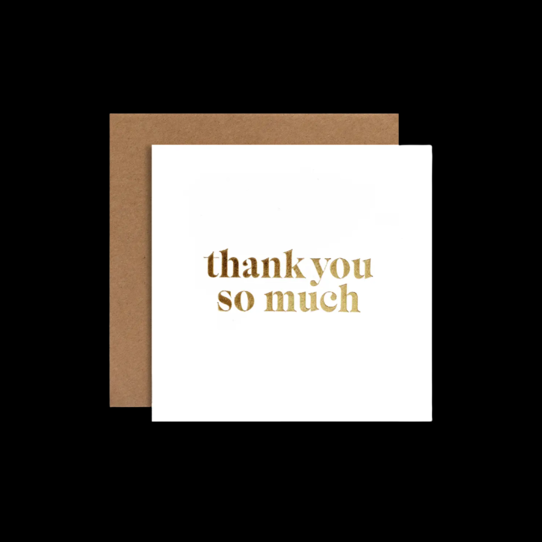 Gold Foil Gift Enclosure Card